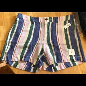 Old navy canvas striped shorts